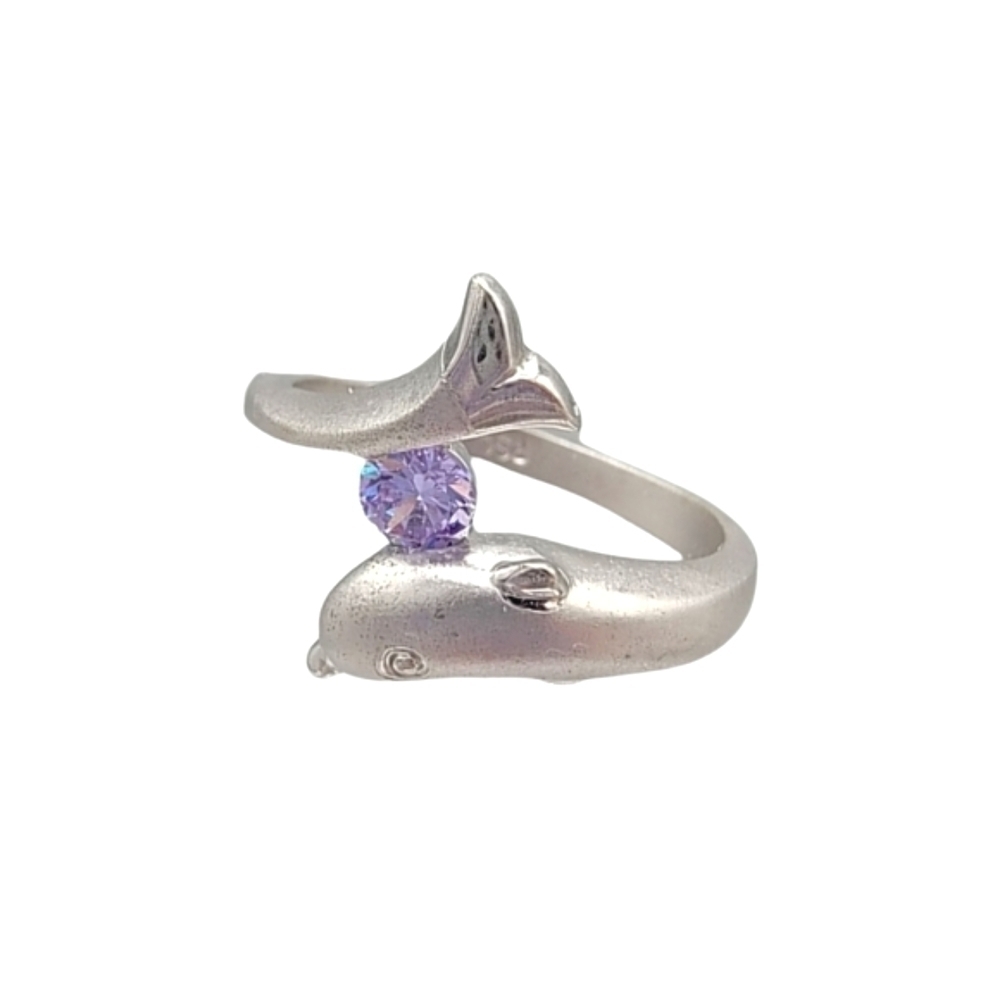 𝅺AMETHYST Dolphin🐬 Ring RSL